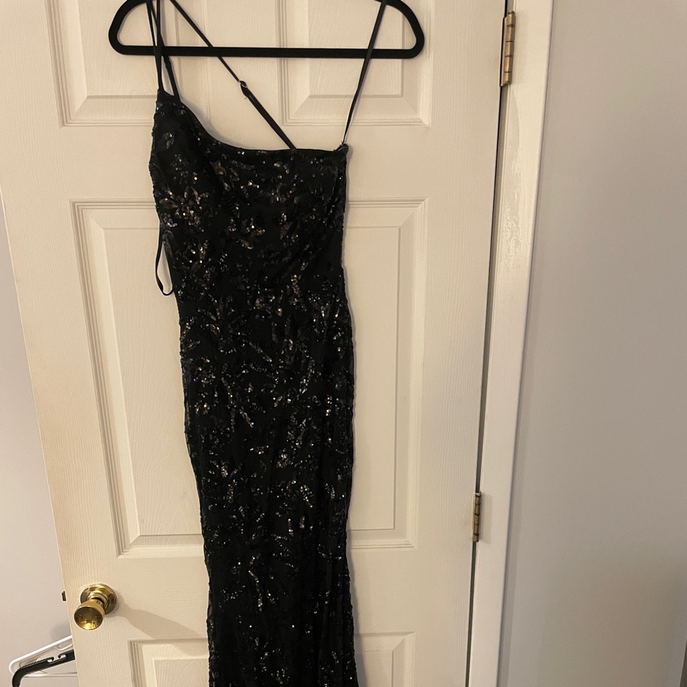 Windsor Black sequins maxi dress
